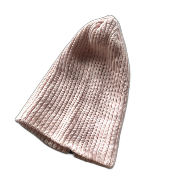 Adidas Blush Pink Ribbed Beanie Hat One Size - Picture 4 of 8